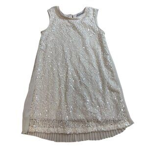 Mayoral Sequin Holiday‎ Dress Girls Size 12 Pleated Back Sleeveless Lined Formal